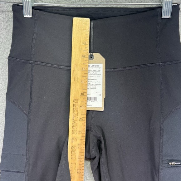 Prana Rockland Leggings Womens Small Black Performance Stretch Hiking Outdoors - Picture 5 of 10